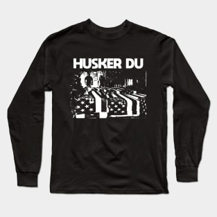Husker Du - Black and white Vintage Long Sleeve T-Shirt